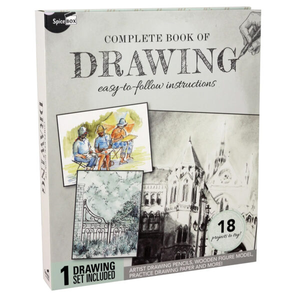 Complete Book Of Drawing With 18 Guided Exercises and Art Kit