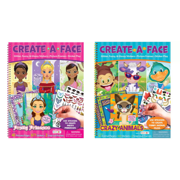 BOOK SERIES: Create A Face - Sticker Activity Books